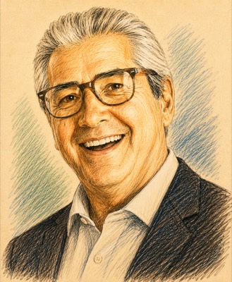 Caricatura de Mário Covas